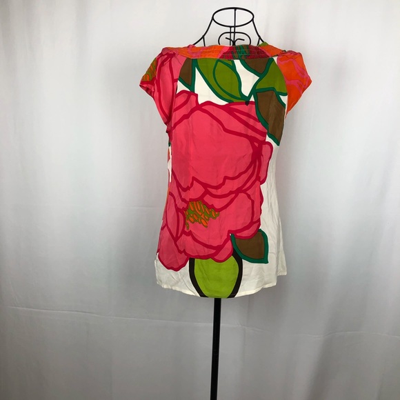 Beth Bowley silk floral top 6 - Picture 5 of 7